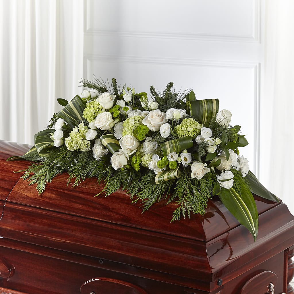 Hopeful Gesture Casket Spray – Panda Flowers Canada Inc, Calgary AB