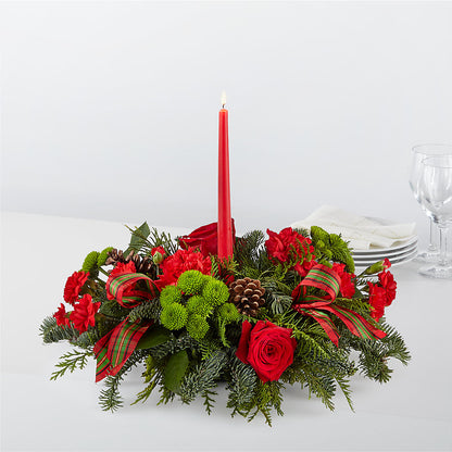 By the Candlelight Centerpiece –  Panda Flowers Canada Inc, Calgary AB