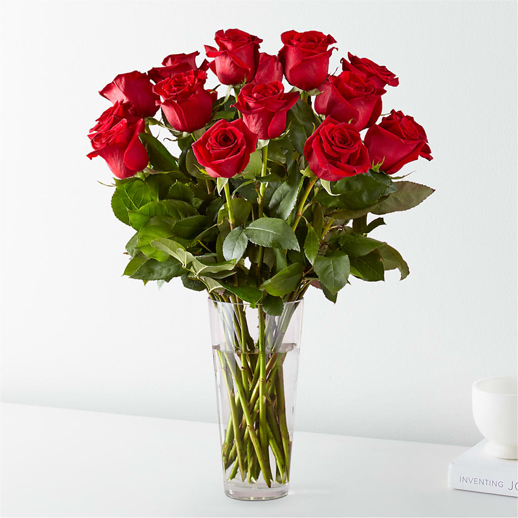 Long Stem Red Rose Bouquet –  Panda Flowers Canada Inc, Calgary AB