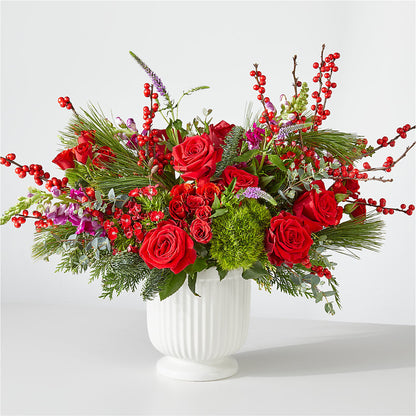 Big Red Bow Bouquet –  Panda Flowers Canada Inc, Calgary AB
