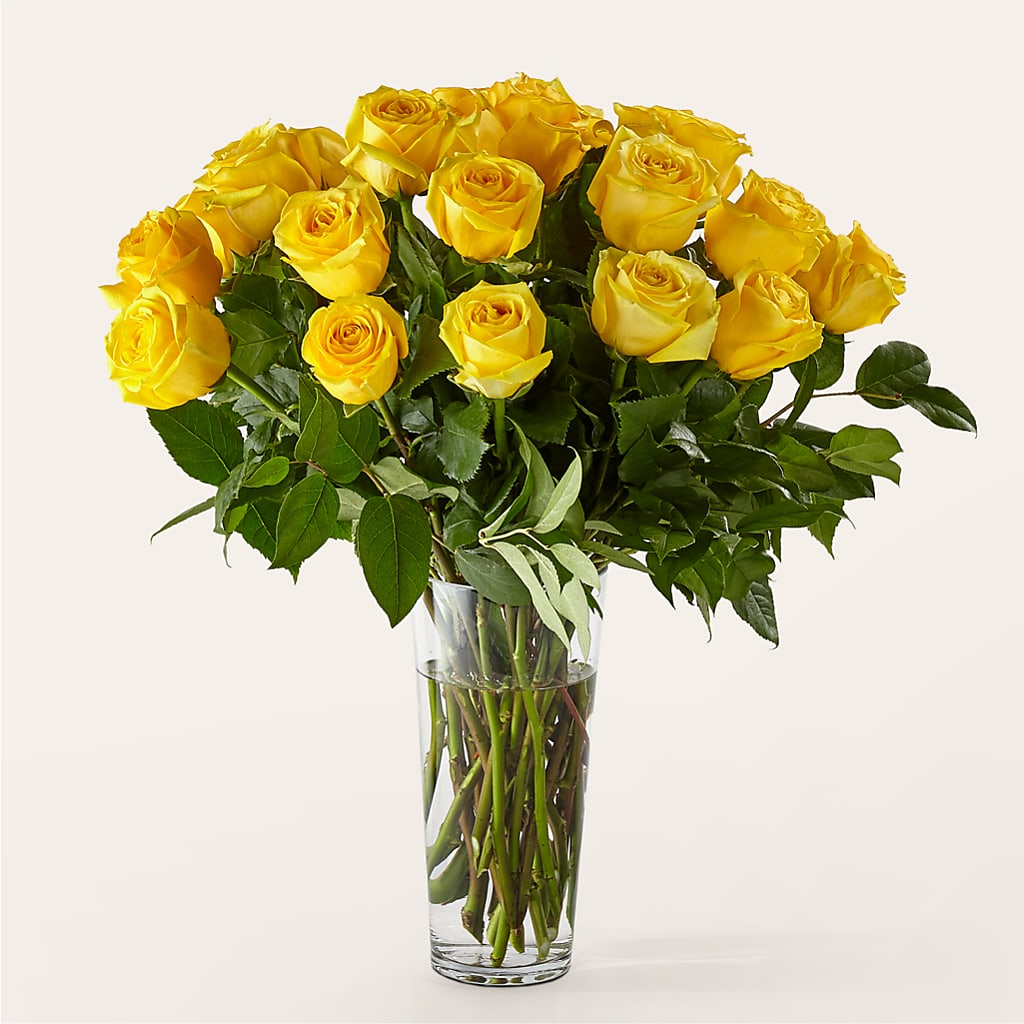 Long Stem Yellow Rose Bouquet –  Panda Flowers Canada Inc, Calgary AB