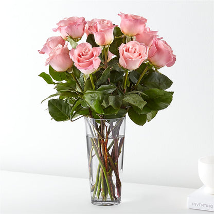 Long Stem Pink Rose Bouquet –  Panda Flowers Canada Inc, Calgary AB