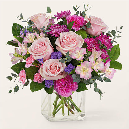 Rosy Radiance Bouquet –  Panda Flowers Canada Inc, Calgary AB