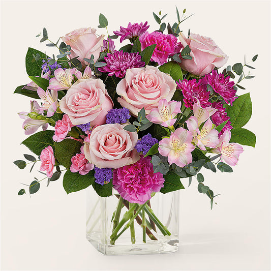 Rosy Radiance Bouquet –  Panda Flowers Canada Inc, Calgary AB