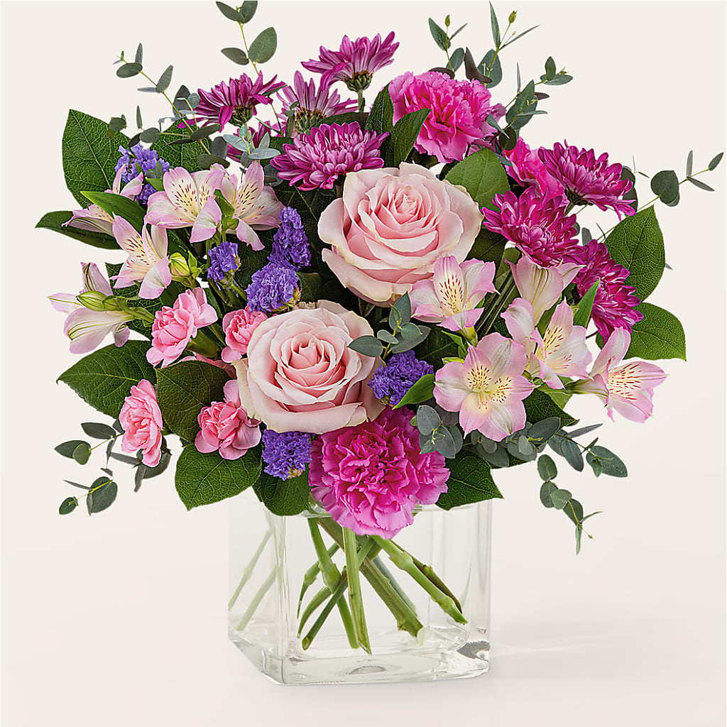 Rosy Radiance Bouquet –  Panda Flowers Canada Inc, Calgary AB