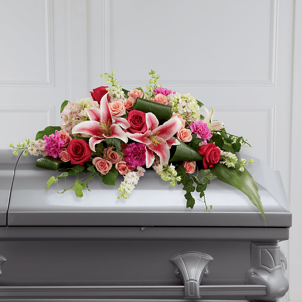 Splendid Grace Casket Spray –  Panda Flowers Canada Inc, Calgary AB