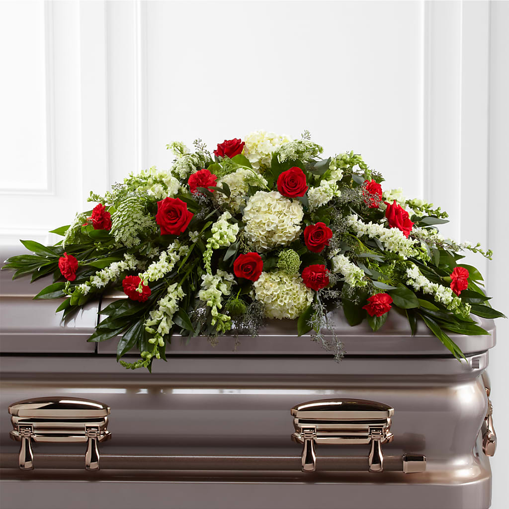 Sincerity Casket Spray –  Panda Flowers Canada Inc, Calgary AB