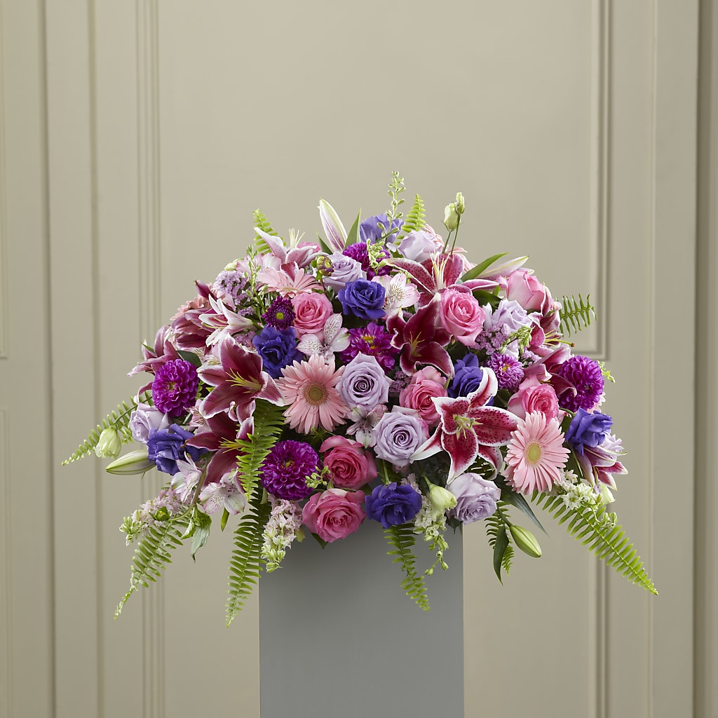 Fare Thee Well Pedestal –  Panda Flowers Canada Inc, Calgary AB