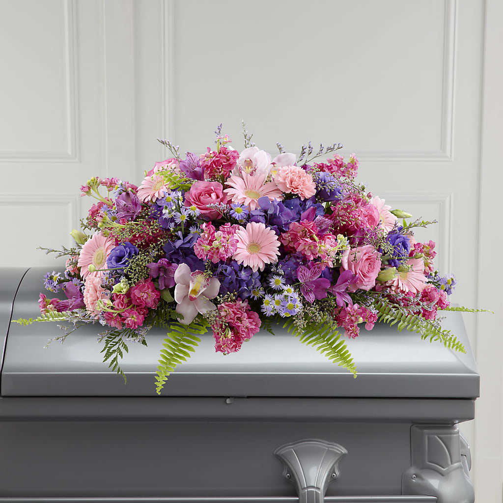 Glorious Garden Casket Spray –  Panda Flowers Canada Inc, Calgary AB