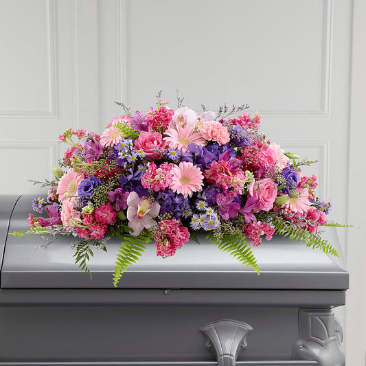 Glorious Garden Casket Spray –  Panda Flowers Canada Inc, Calgary AB