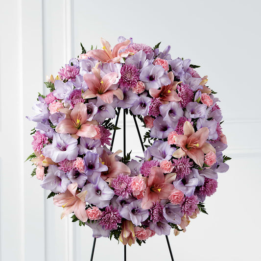 Beloved Friend Wreath –  Panda Flowers Canada Inc, Calgary AB