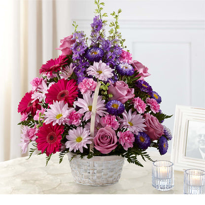 Pastel Peace Basket –  Panda Flowers Canada Inc, Calgary AB