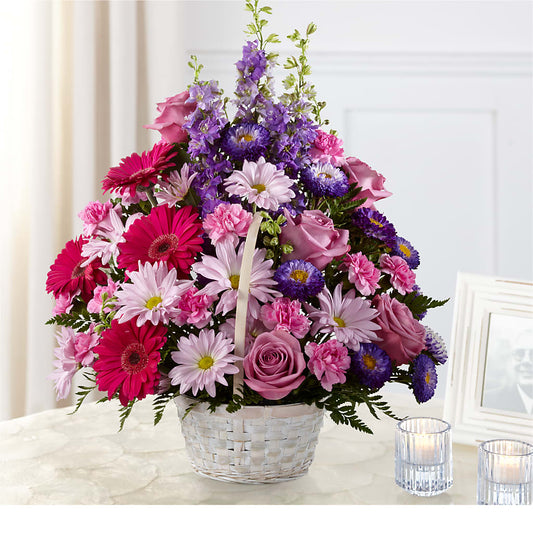 Pastel Peace Basket –  Panda Flowers Canada Inc, Calgary AB