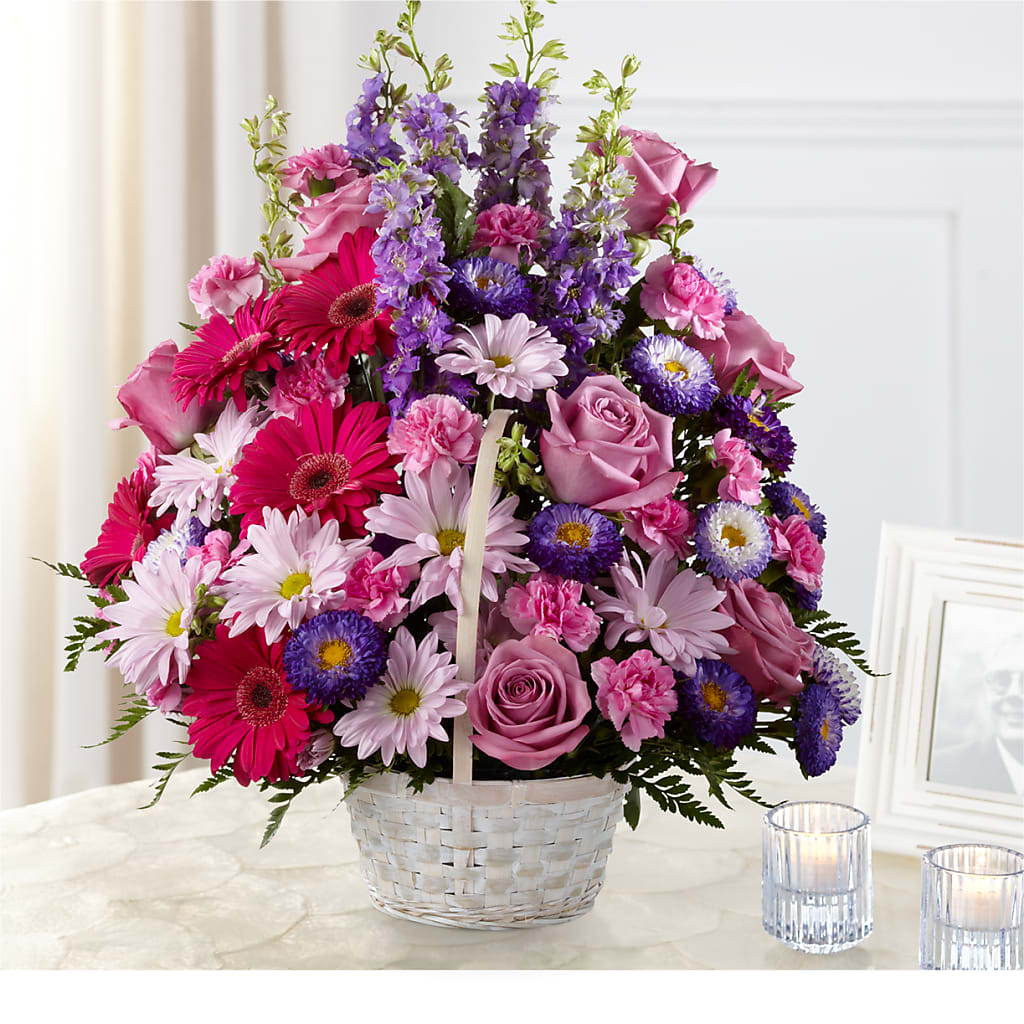 Pastel Peace Basket –  Panda Flowers Canada Inc, Calgary AB