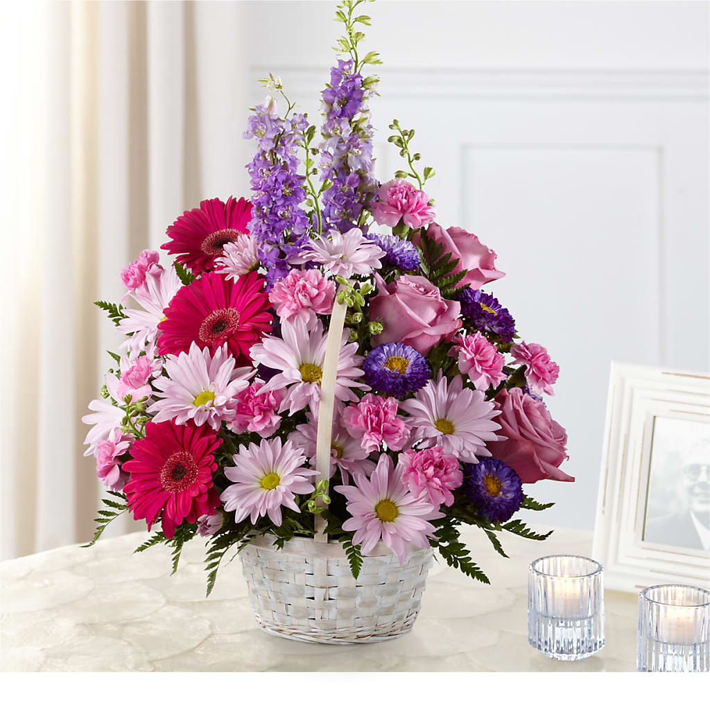 Pastel Peace Basket –  Panda Flowers Canada Inc, Calgary AB