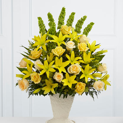 Golden Memories Arrangement –  Panda Flowers Canada Inc, Calgary AB