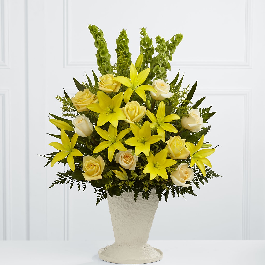 Golden Memories Arrangement –  Panda Flowers Canada Inc, Calgary AB