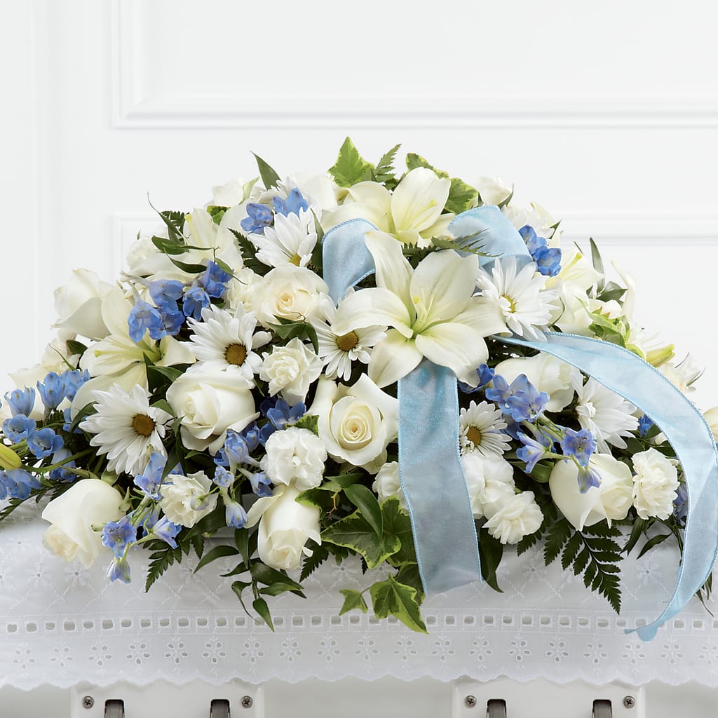 Tender Treasure Casket Spray –  Panda Flowers Canada Inc, Calgary AB