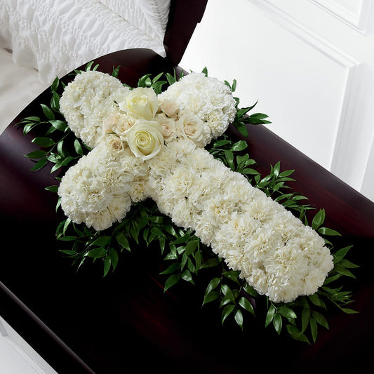 Peaceful Memories Casket Spray (Standard) –  Panda Flowers Canada Inc, Calgary AB