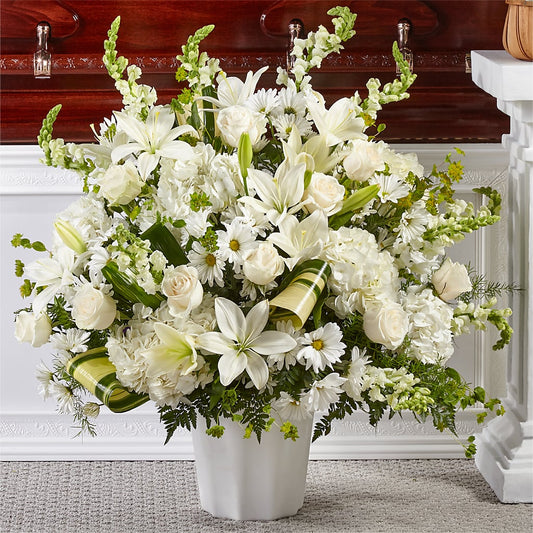 Thoughts of Tranquility Floor Basket –  Panda Flowers Canada Inc, Calgary AB