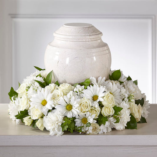 Ivory Gardens Cremation Adornment –  Panda Flowers Canada Inc, Calgary AB