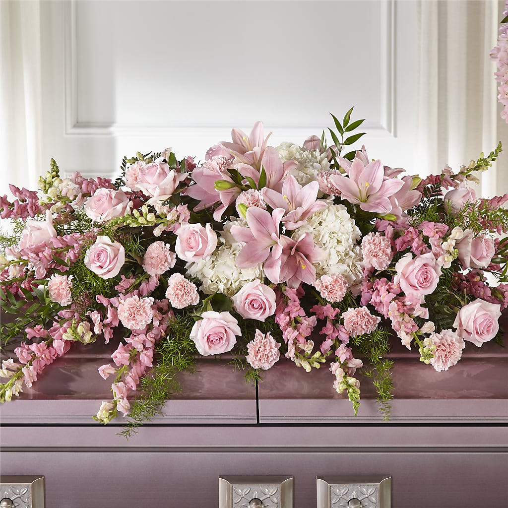 Life & Remembrance Casket Spray –  Panda Flowers Canada Inc, Calgary AB