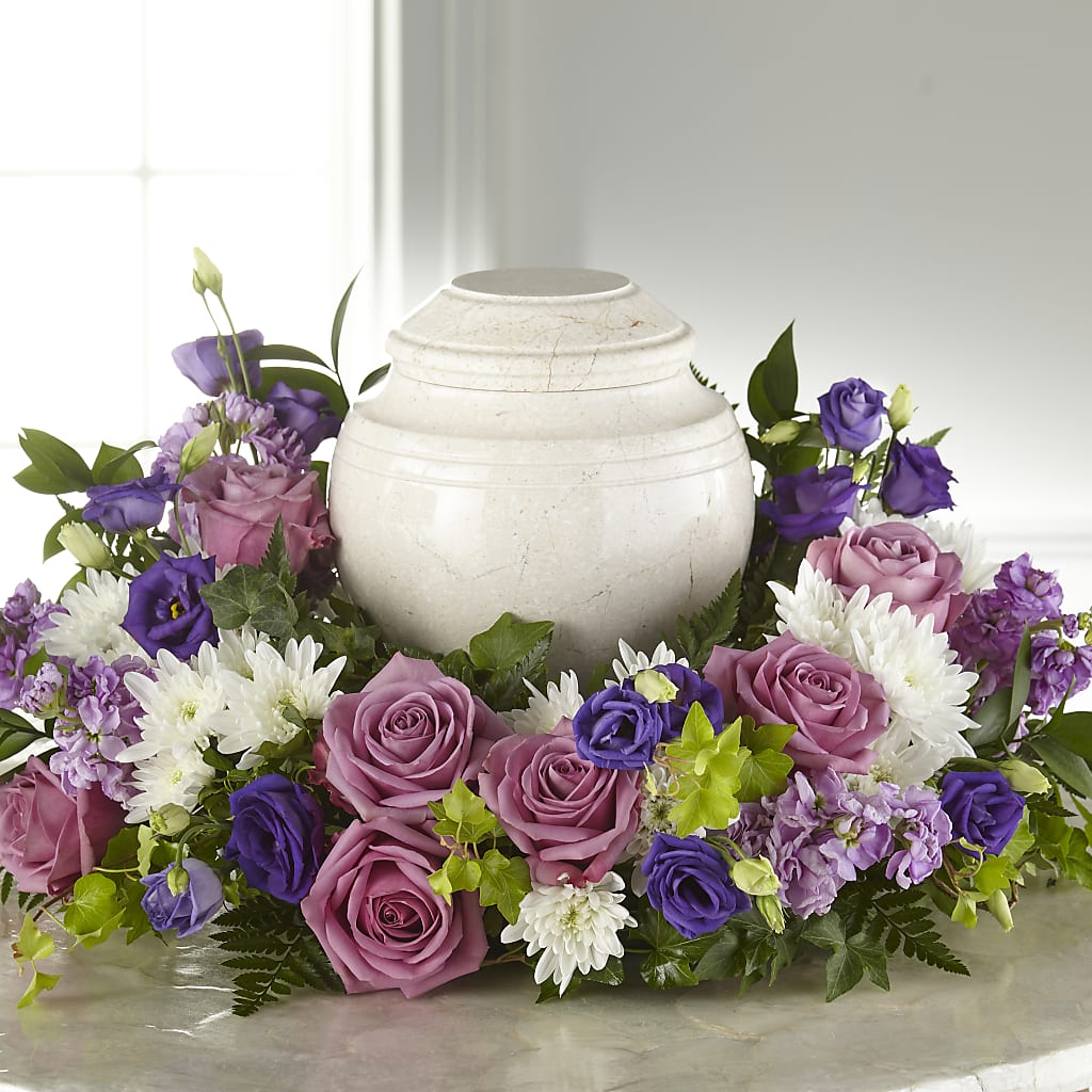 Blooming Sympathy Cremation Adornment –  Panda Flowers Canada Inc, Calgary AB