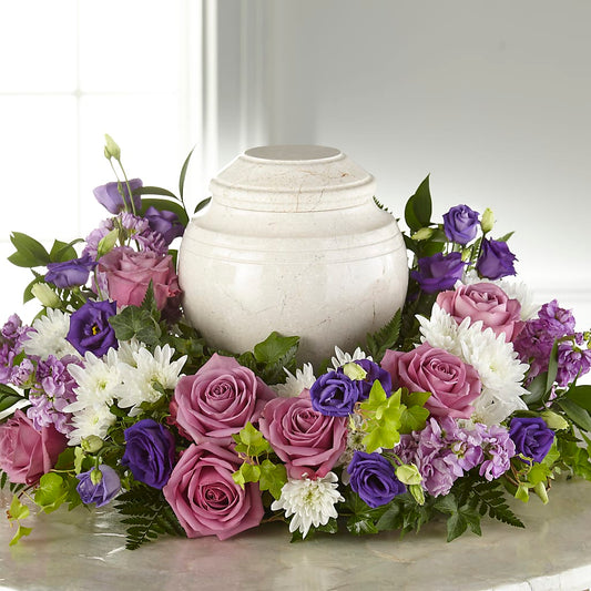 Blooming Sympathy Cremation Adornment –  Panda Flowers Canada Inc, Calgary AB