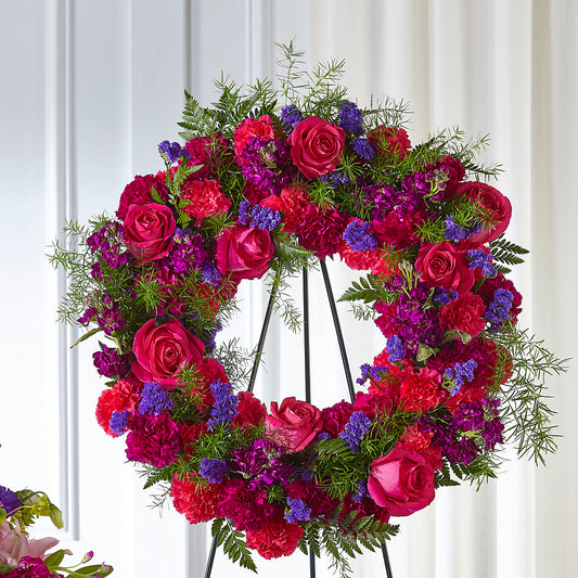 Calming Colors Wreath –  Panda Flowers Canada Inc, Calgary AB