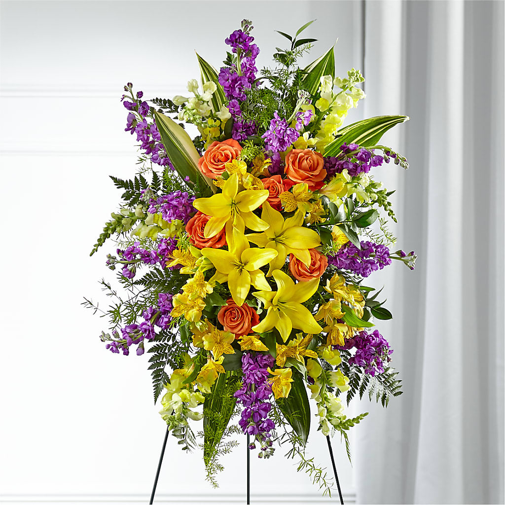 Thoughtful Prayers Standing Spray –  Panda Flowers Canada Inc, Calgary AB