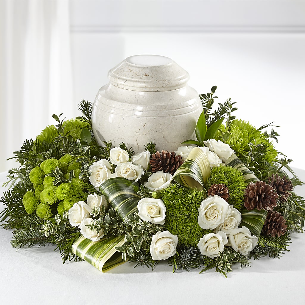 Precious Evergreen Cremation Adornment –  Panda Flowers Canada Inc, Calgary AB