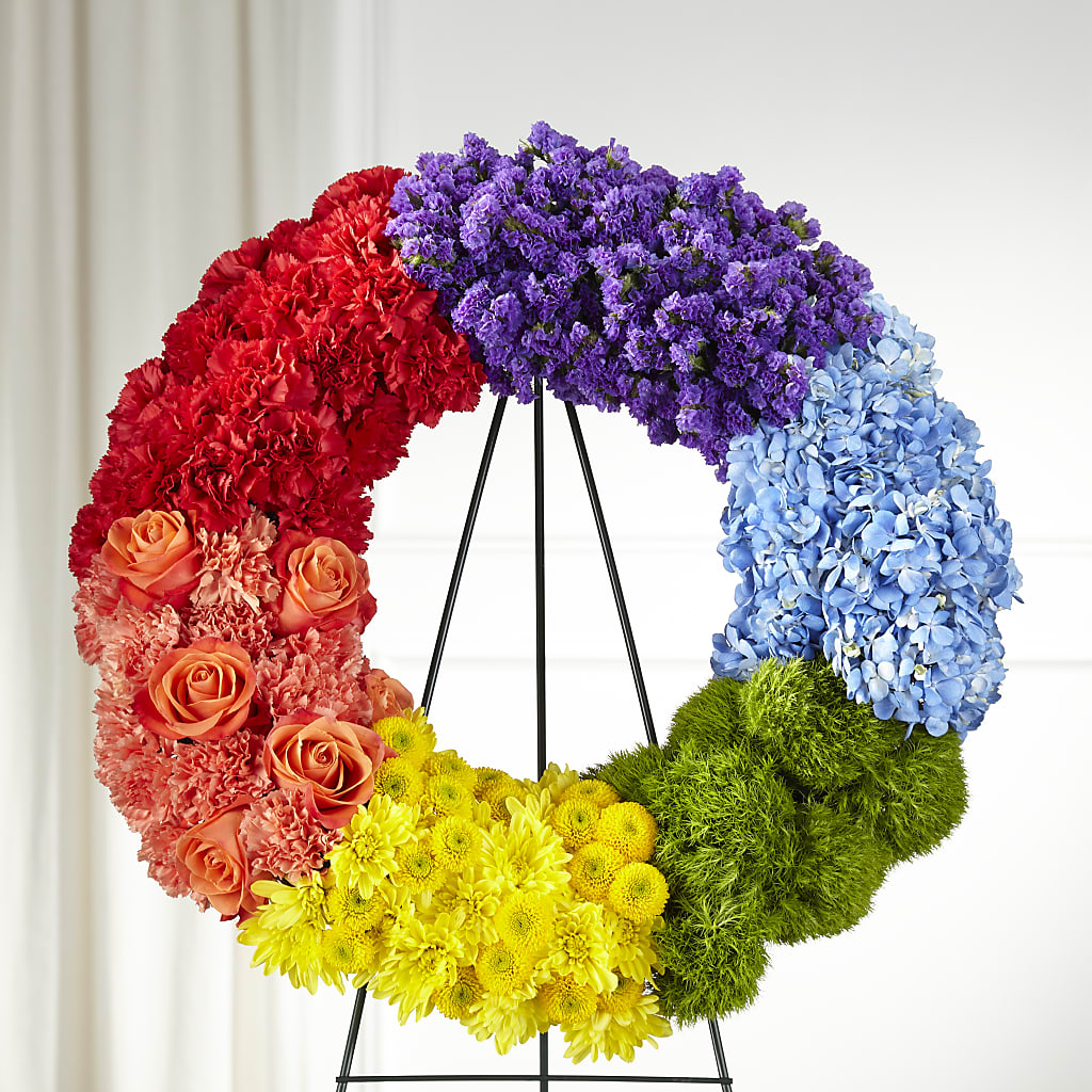 Circle of Love Wreath –  Panda Flowers Canada Inc, Calgary AB