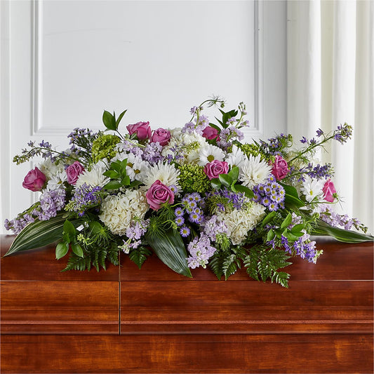 Meadows of Serenity Casket Spray –  Panda Flowers Canada Inc, Calgary AB