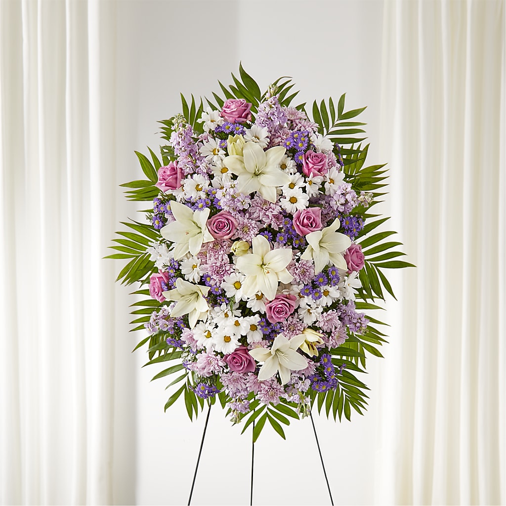 Surrounded by Love Standing Spray –  Panda Flowers Canada Inc, Calgary AB
