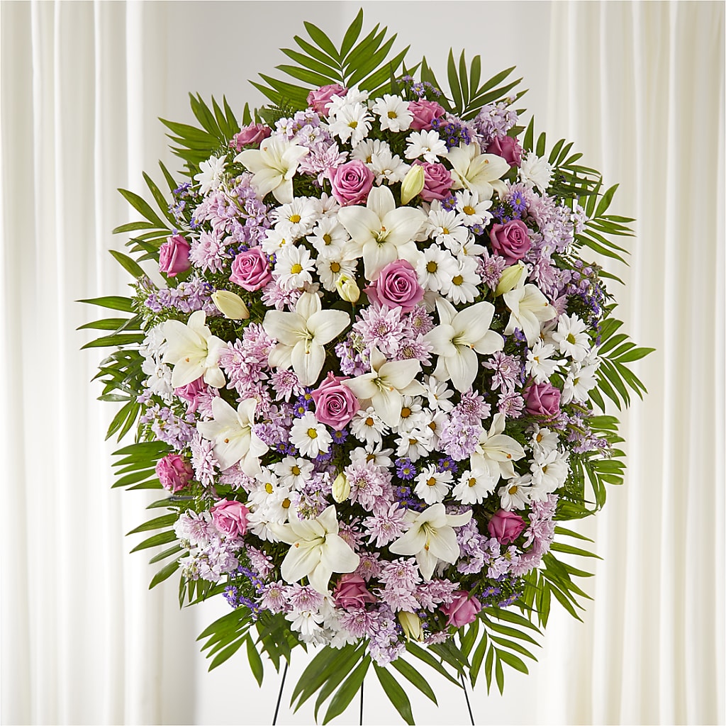 Surrounded by Love Standing Spray –  Panda Flowers Canada Inc, Calgary AB
