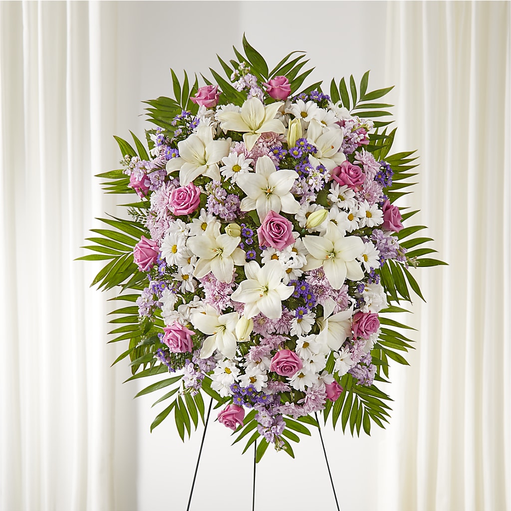 Surrounded by Love Standing Spray –  Panda Flowers Canada Inc, Calgary AB