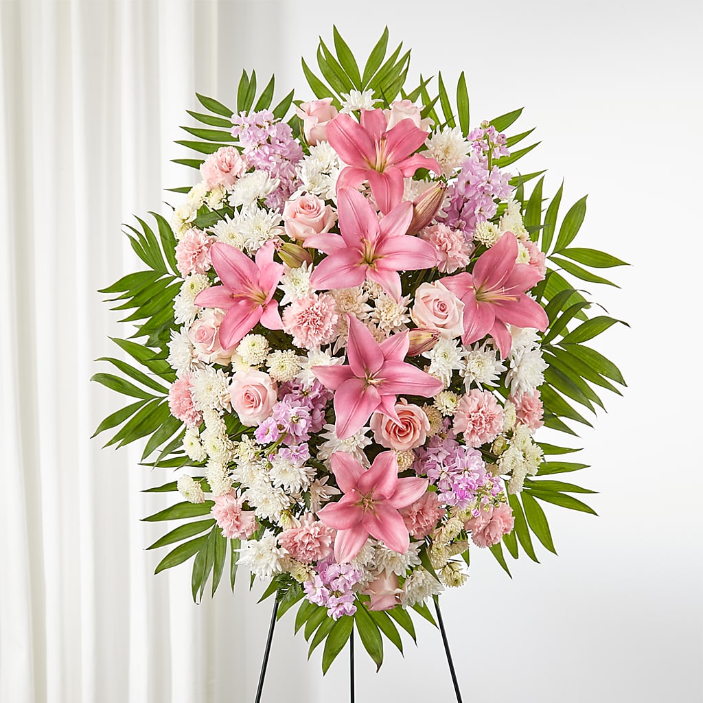 Offering Solace Standing Spray –  Panda Flowers Canada Inc, Calgary AB