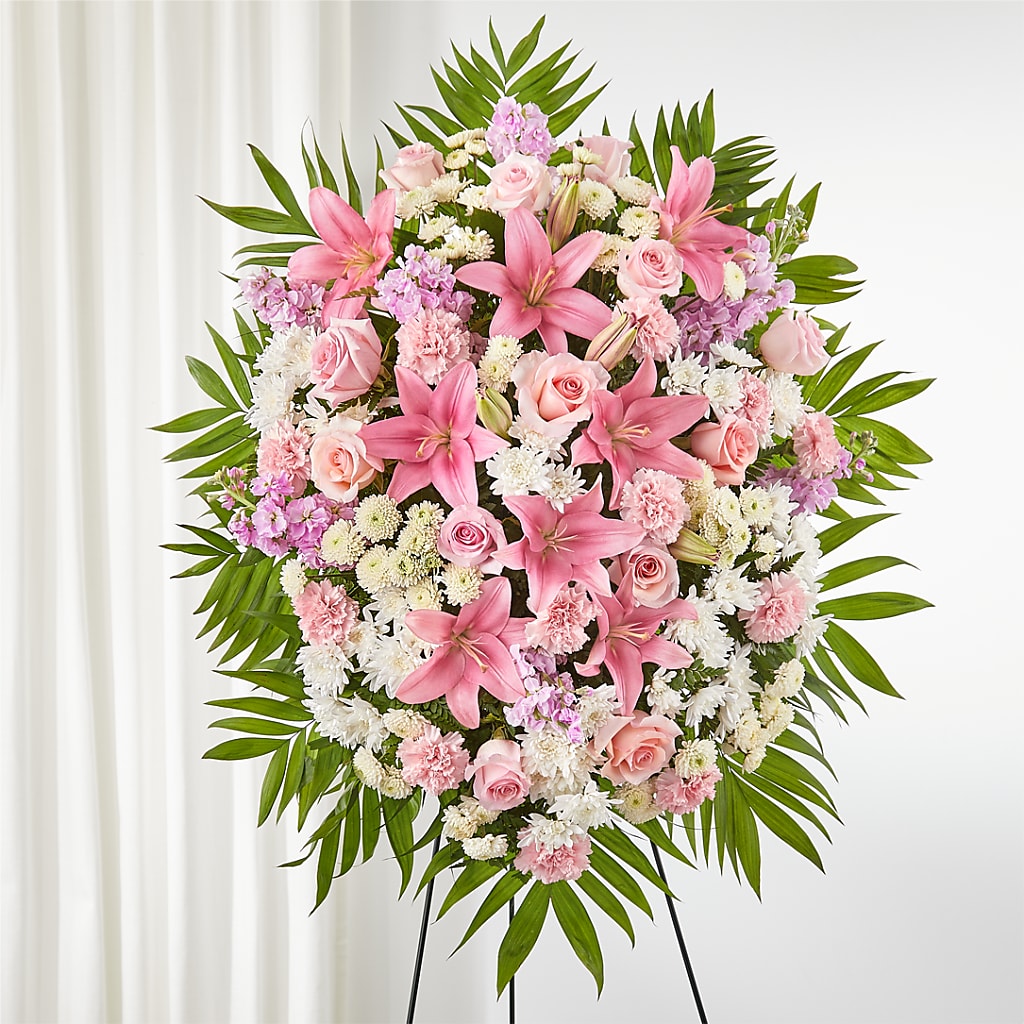 Offering Solace Standing Spray –  Panda Flowers Canada Inc, Calgary AB