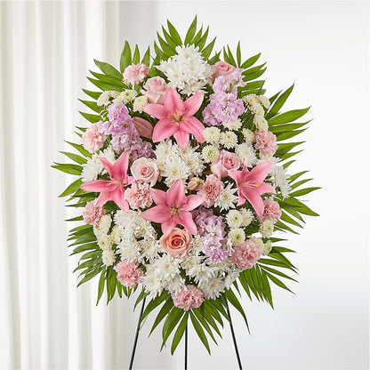 Offering Solace Standing Spray –  Panda Flowers Canada Inc, Calgary AB