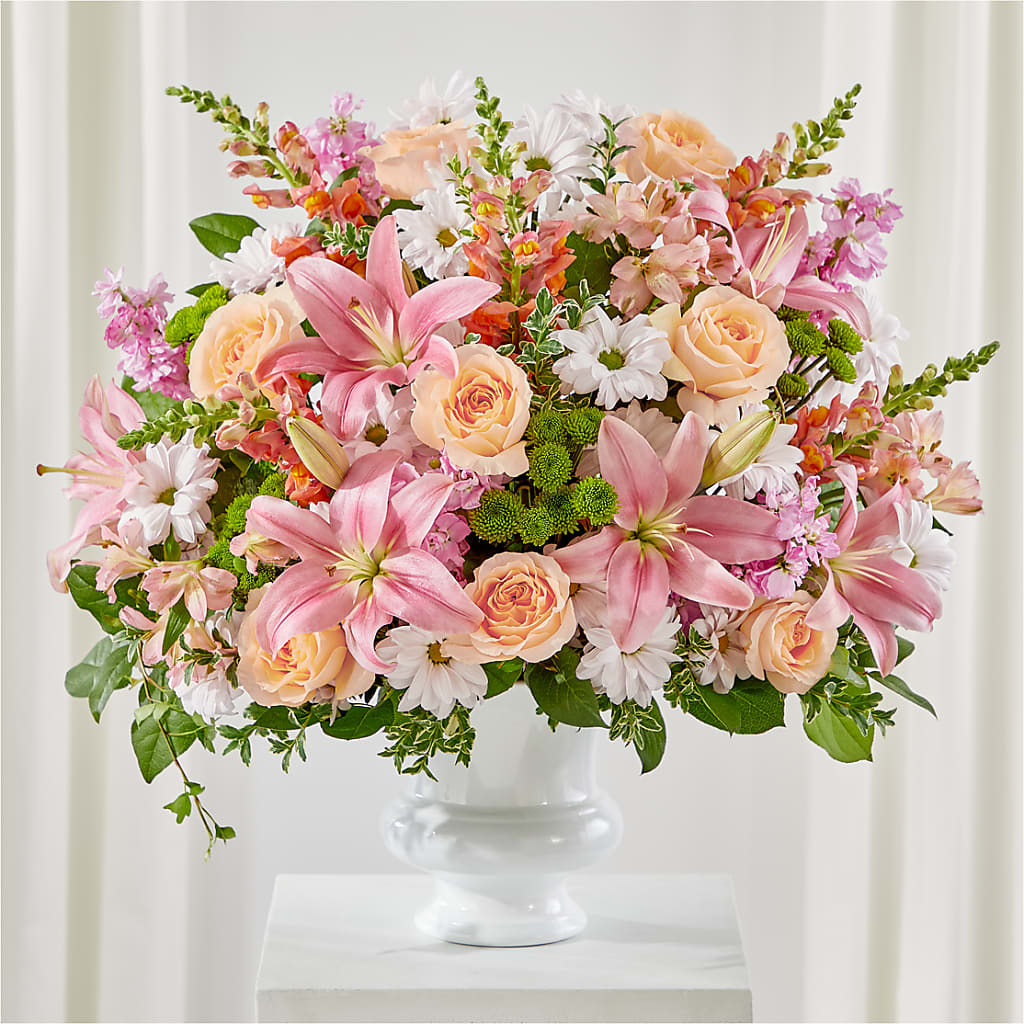 Heartfelt Gesture Urn Arrangement –  Panda Flowers Canada Inc, Calgary AB