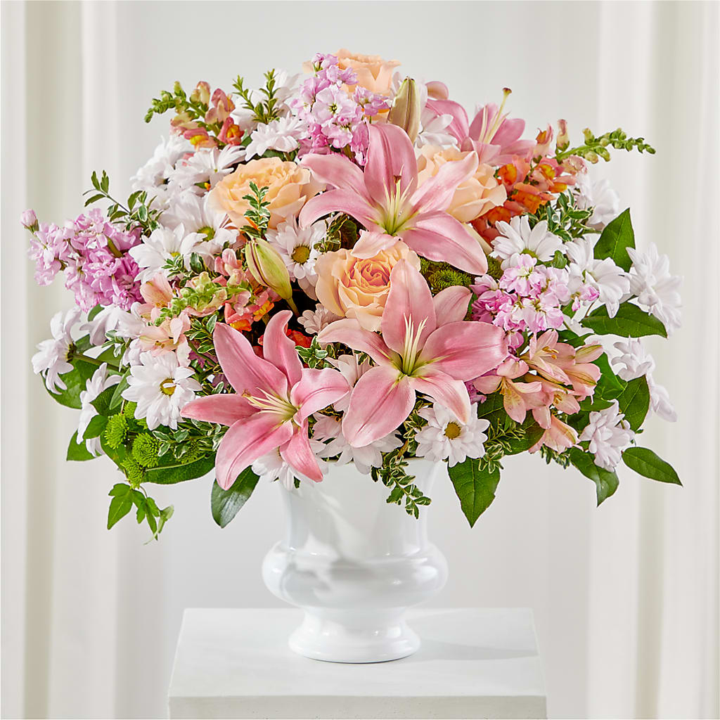 Heartfelt Gesture Urn Arrangement –  Panda Flowers Canada Inc, Calgary AB