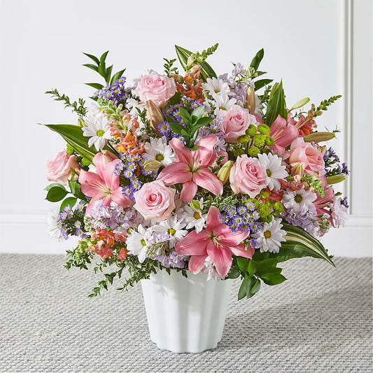 Abundant Compassion Floor Basket –  Panda Flowers Canada Inc, Calgary AB
