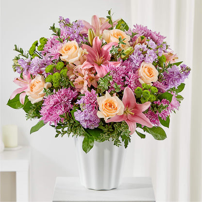 Supportive Embrace Tabletop Basket –  Panda Flowers Canada Inc, Calgary AB