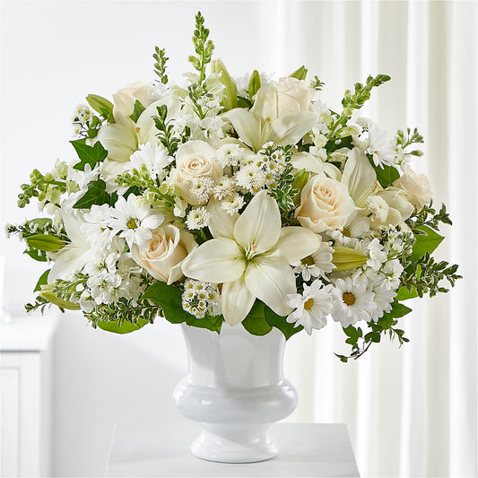 Uplifting Urn Arrangement –  Panda Flowers Canada Inc, Calgary AB