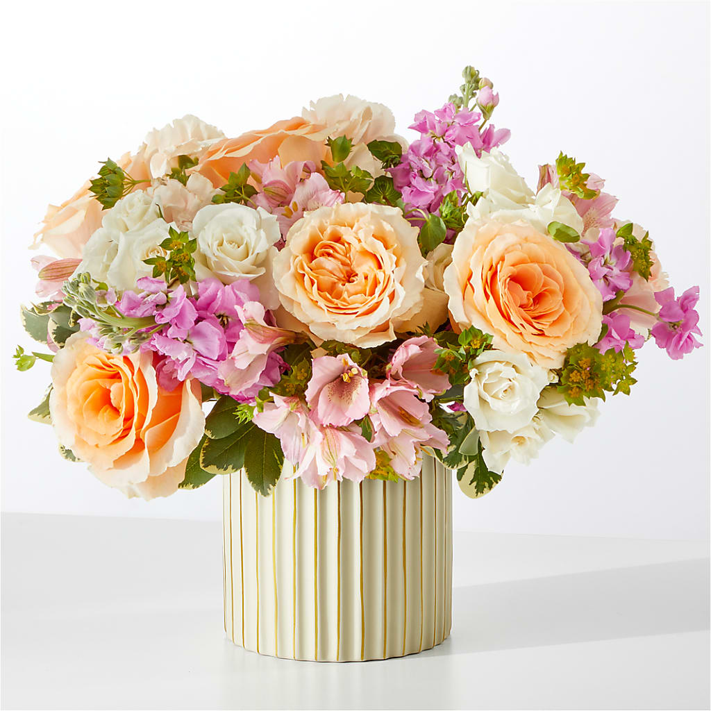 Paradise Bouquet with Ivory Vase –  Panda Flowers Canada Inc, Calgary AB